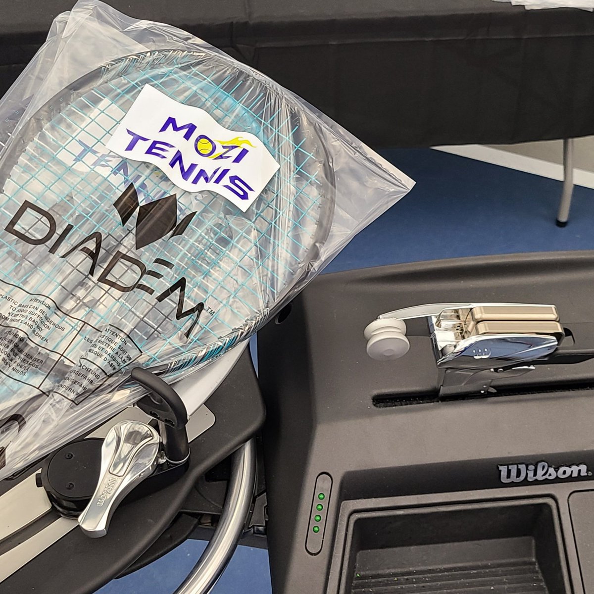 bigtimetennis's tweet photo. Back home and need to give thanks to the companies that made it possible for me to string the WTA event last week with @mozi_tennis. Diadem provided shirts and bags and @WilsonTennis the awesome Baiardo machines.
#tennis #WTALexington #TSOpenLex #racketstringing https://t.co/nS1UEIOh2l