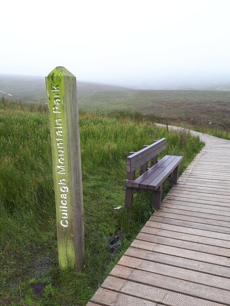 TownlandTours's tweet photo. Really enjoyed my walk up #CuilcaghMountain, #CoFermanagh.
3.5 hrs round trip, + approx 500 steps on the famous #StairwayToHeaven Boardwalk! 
Shame about low cloud obscuring the super view, but definitely worth it! 

#Townlandtours #DiscoverNI 
#EmbraceaGiantSpirit #NITGA https://t.co/xeZvrB0RFj