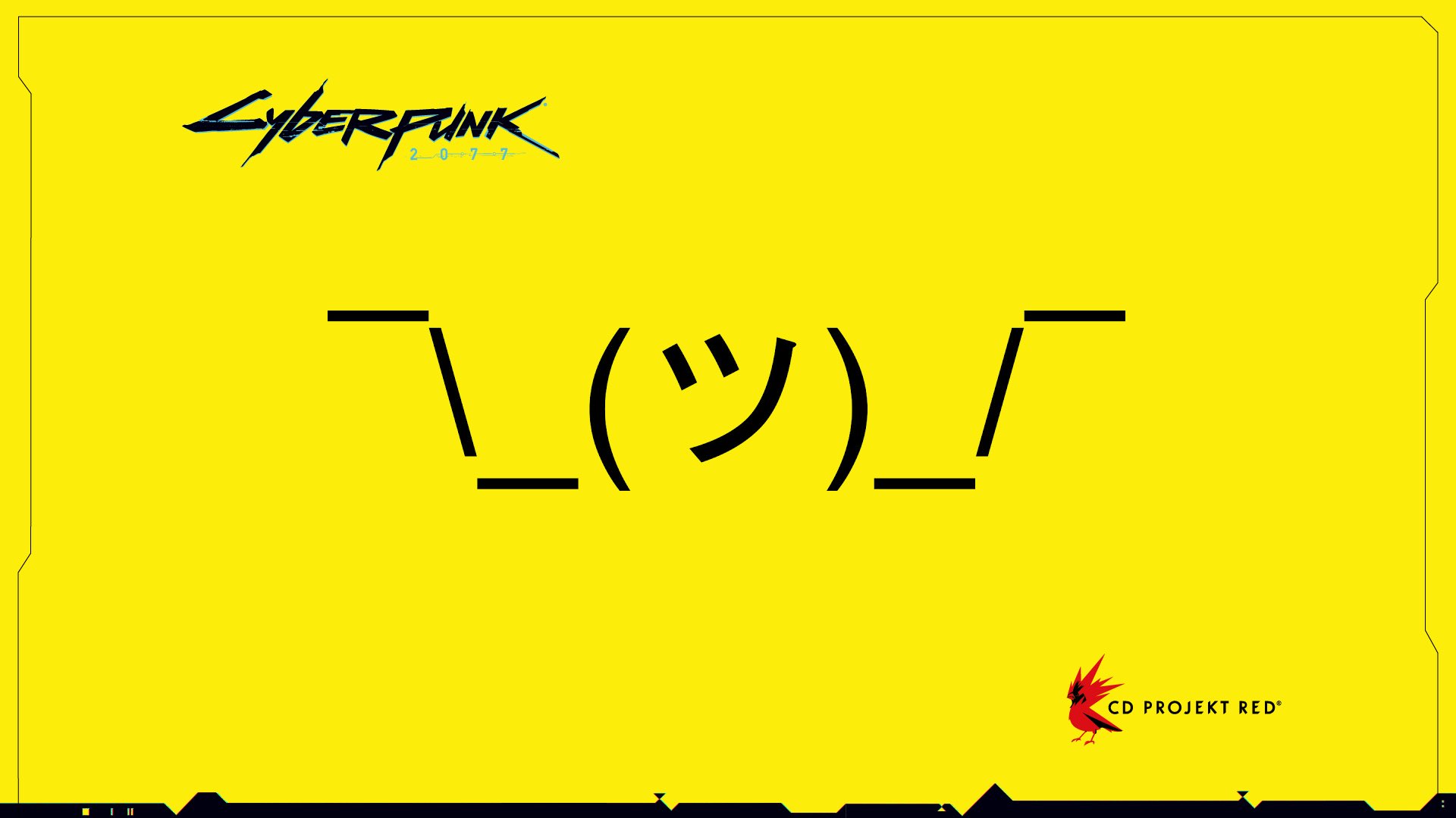 Cyberpunk 2077 желтый экран