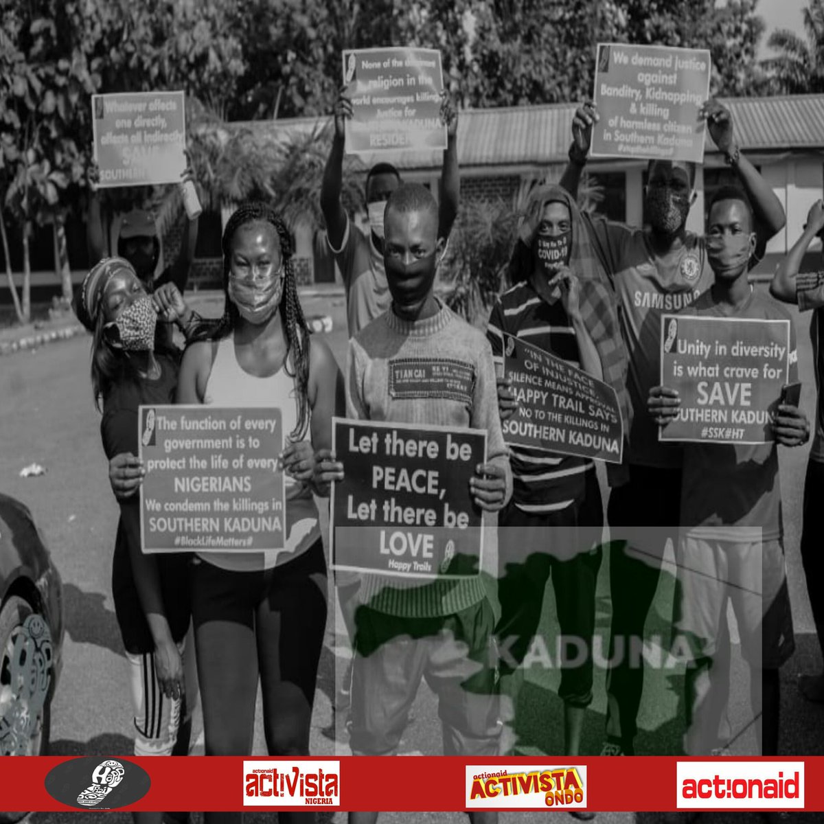 It is our collective work to stop  killings in Southern Kaduna. 
#TogetherweCan #SaveKaduna  #InspireNaija2020 <a href="/MBuhari/">Muhammadu Buhari</a> <a href="/elrufai/">Nasir Ahmad El-Rufai</a> <a href="/PoliceNG/">Nigeria Police Force</a> @actionaidNg <a href="/ActivistaNG/">ActivistaNigeria</a>
<a href="/adeduntanA/">Adeduntan Adewale A.</a>  <a href="/Okwuosamj/">Maryjacob Okwuosa</a> <a href="/olayemitobby/">olayemitobby</a> <a href="/kunlehoo/">Adekunle Akinola, PhD.</a>
@Activista_ondo
Courtesy :@Happytrails_bss  @VictoriaOOJO