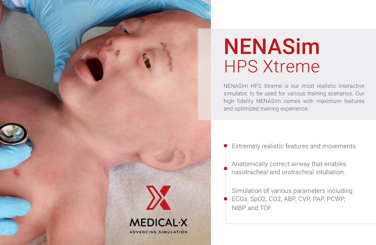 MEDICAL_X_NL's tweet image. For more information, check out: bit.ly/31aMosL
For direct consultations &amp;amp; online demo contact: info@medical-x.com 

#Medicalx #simulation #Nenasim #babymanikin  #realism
