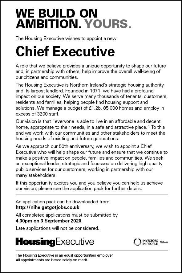nihecommunity's tweet photo. Do you have the skills & abilities to lead Northern Ireland’s strategic housing authority? We’re recruiting a Chief Executive to lead our organisation into the next decade. For information on how to apply, click here: https://t.co/yUBRwZArs5 #MakingADifference #BuildOnAmbition https://t.co/yZDUB0iefO