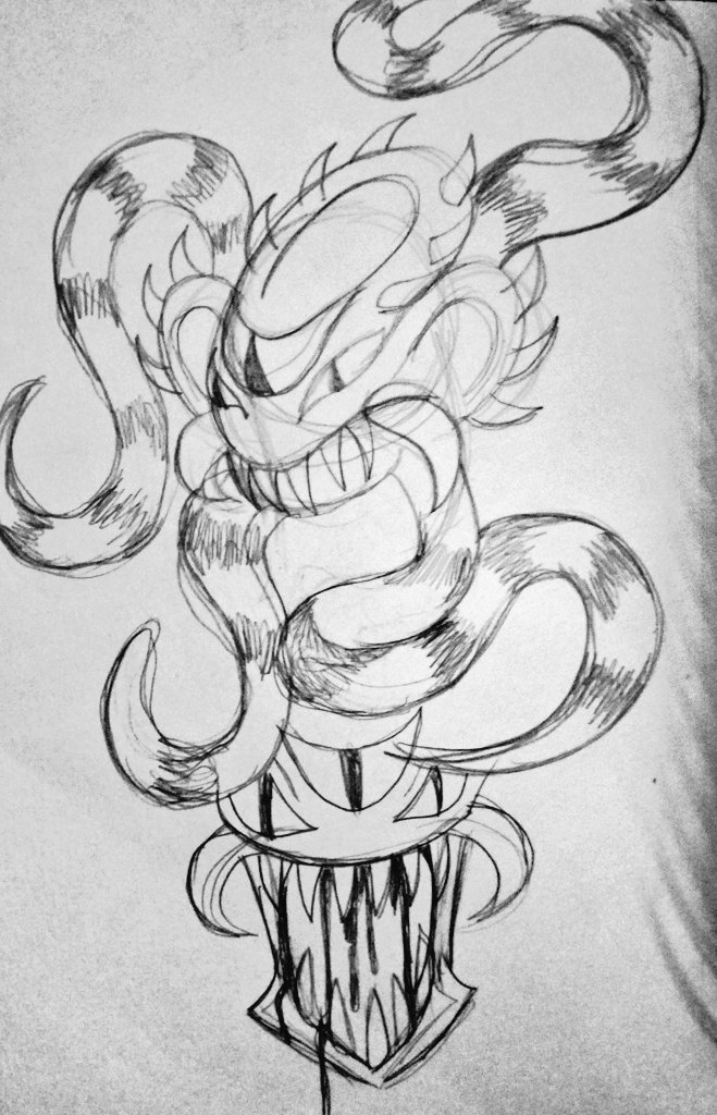 DNCSamsonART's tweet image. More sketches in development for enemy character in Devombeez comic series. These are the interstellar ancient aliens known as Covek. #Devombeez #sketchdevelopment