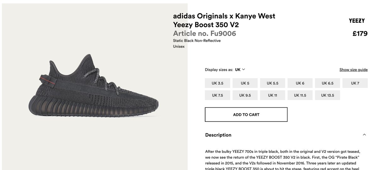 yeezy static black restock