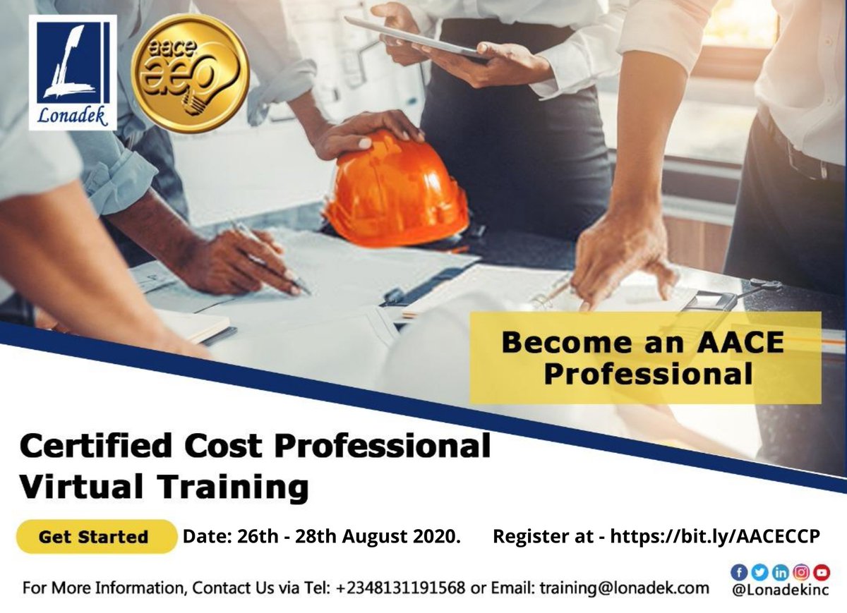 LonadekInc's tweet image. The focus of our CCP training is to prepare attendees for the #AACE exam by reviewing subjects covered in the exam &amp;amp; working through various case studies.
Take advantage of this virtual training at a discounted price. 

Register - bit.ly/AACECCP
#AACE #ProjectControllers
