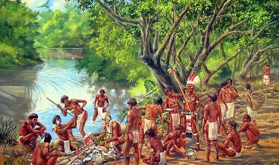 We remember Xaymaca/Jamaica land we love, and the Taínos. Out of many, one people 
