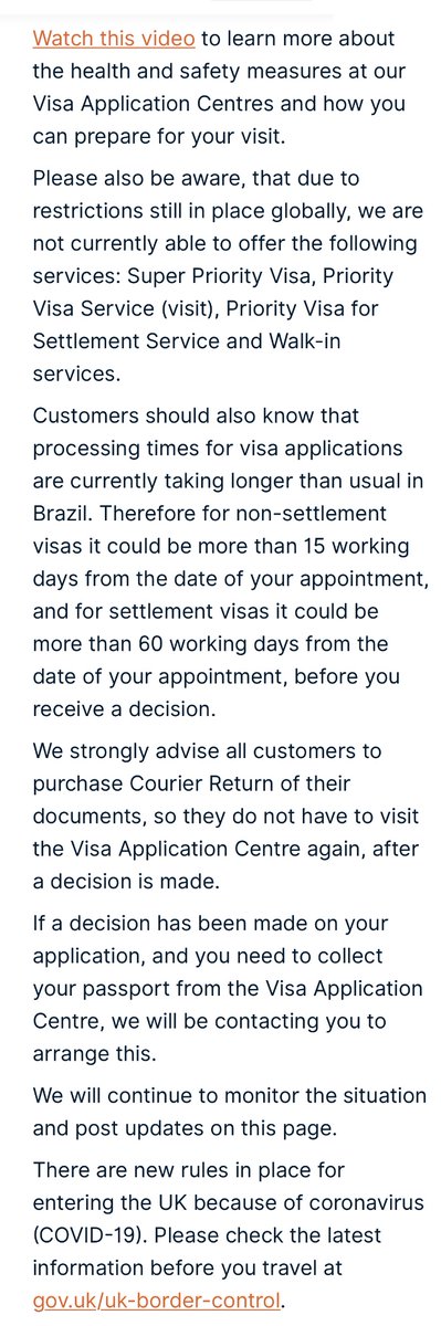 [UK Visas <a href="/VFSGlobal/">VFS Global</a>] Atualizações ⤵

19/08:  Informações importantes sobre os centros de solicitação de visto do Reino Unido no Brasil e a abertura do Centro de São Paulo

Saiba mais: vfsglobal.co.uk/br/en/news/imp…