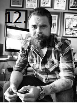 12. Mitch Gerads - I don't think there is an artist that has evolved quicker in the last few years than Gerads. He was always a good artist but since he and Tom King got together he has hit another level. My belief is he will go down as one of the greatest artists of this era
