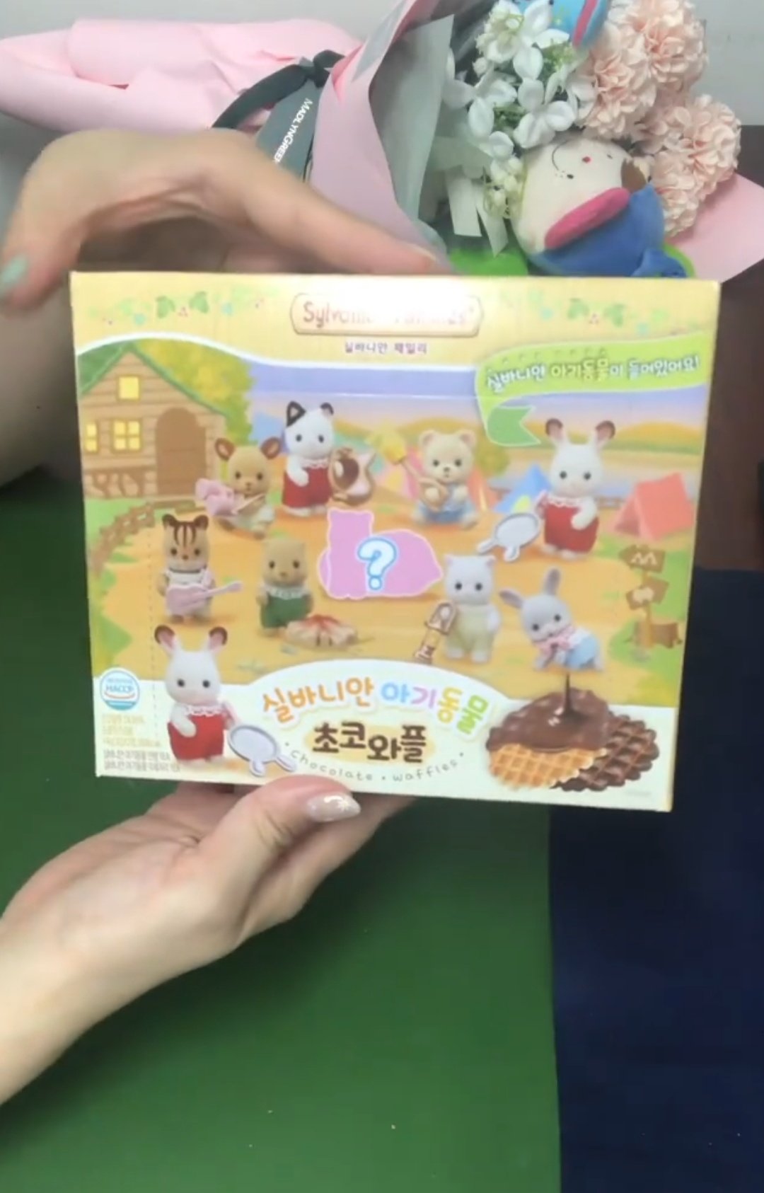 ほづみ 韓国限定 のこの赤ちゃんキャンプシリーズのパッケージのお菓子 ただ外箱がシルバニア なのかと思ったら 中にお菓子だけじゃなくて赤ちゃんキャンプシリーズ1パック入ってる 画期的すぎるし日本でも売って欲しい