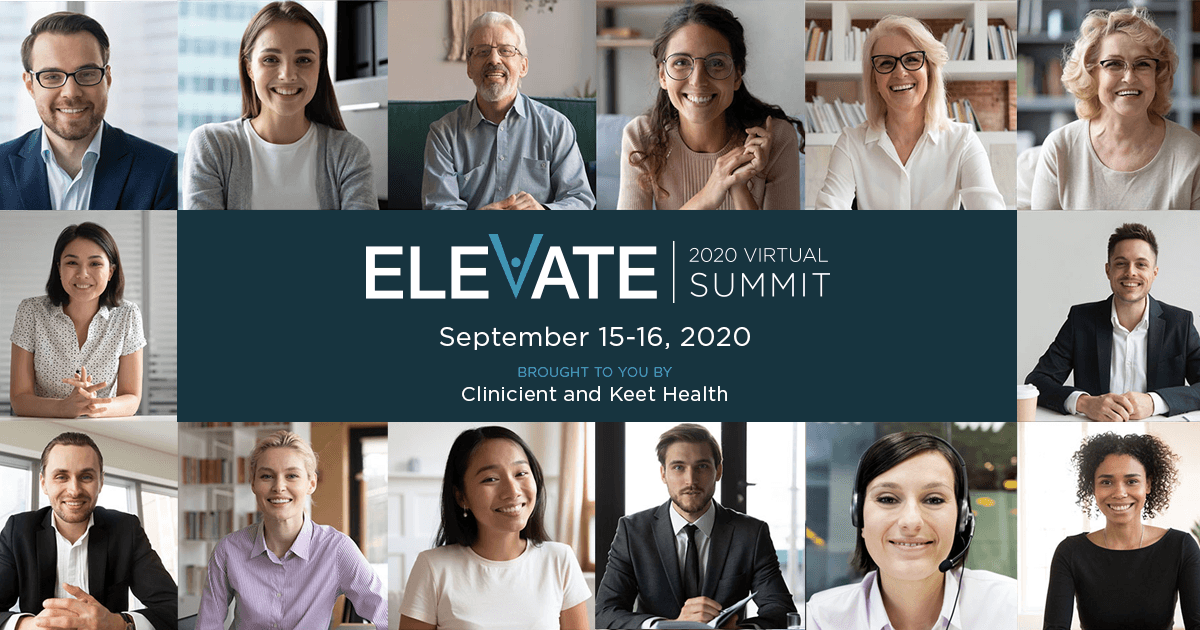 KeetHealth's tweet photo. Just under 30 days till we kick off Elevate with our friends at @Clinicient! We've got speakers from @goinvo and @AfterburnerInc, plus a session with @PhysicalTherapy from @confluentfamily, and much more. Sign up today! https://t.co/lxOYRC5GpV https://t.co/ue6Mqb9fO7