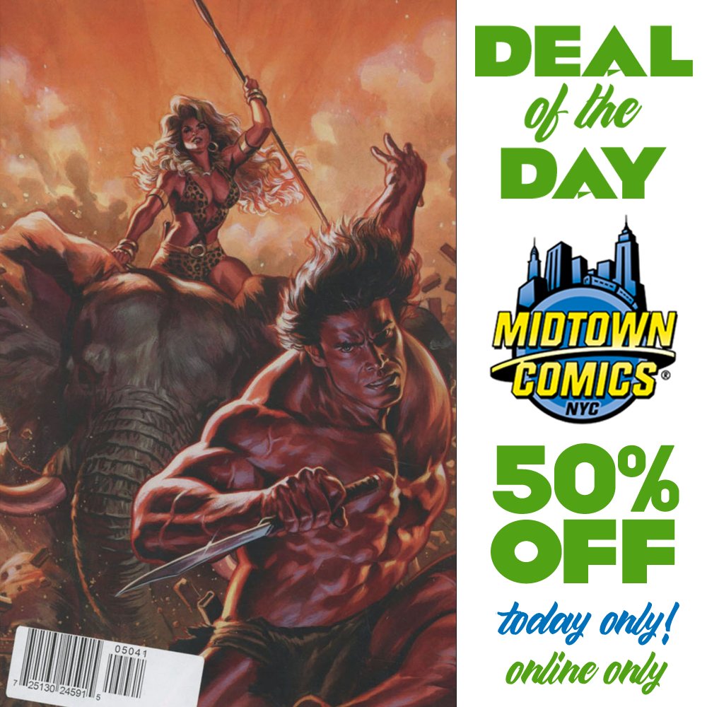 MidtownComics's tweet photo. Deal of the Day: Lords Of The Jungle #5 Cover D Rare Felipe Massafera Virgin Cover!
https://t.co/Av6u7dd1CG

@FelipeMassafera @CorinnaBechko @DynamiteComics #dynamiteentertainment #tarzan #corinnabechko #felipemassafera https://t.co/wKq9EGzDmW