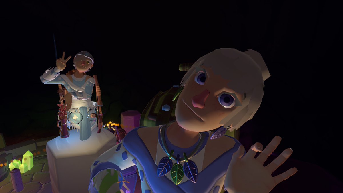 KateysArt's tweet photo. Fun times on ATT with the gang! ✨💜 @townshiptale https://t.co/YdEVaYFpSW