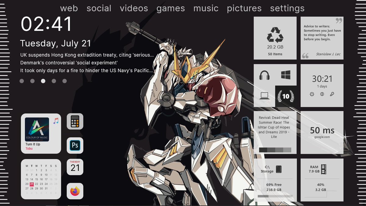 Rahul Malhotra Best Rainmeter Skins Suite Of August Rainmeter T Co Rnr2ippblj
