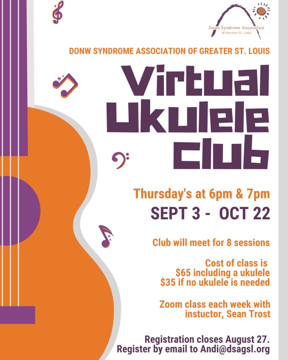 DSAGSL (@dsagsl) on Twitter photo Don't miss Session 2 of Virtual Ukulele Club, starting September 3rd! Email Andi@dsagsl.org to sign up! Don't miss Session 2 of Virtual Ukulele Club, starting September 3rd! Email Andi@dsagsl.org to sign up!