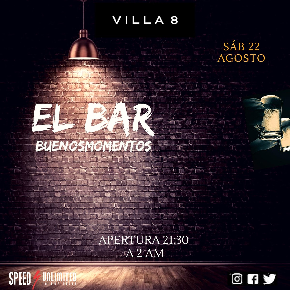 El Bar de @villa8club , música,  tragos , amigos y algo para cenar ! Exclusivo para Hernando !  Solo con reservas.
#música #tragos #amigos #cena #buenosmomentos #ellugar #noscuidamos #Villa8