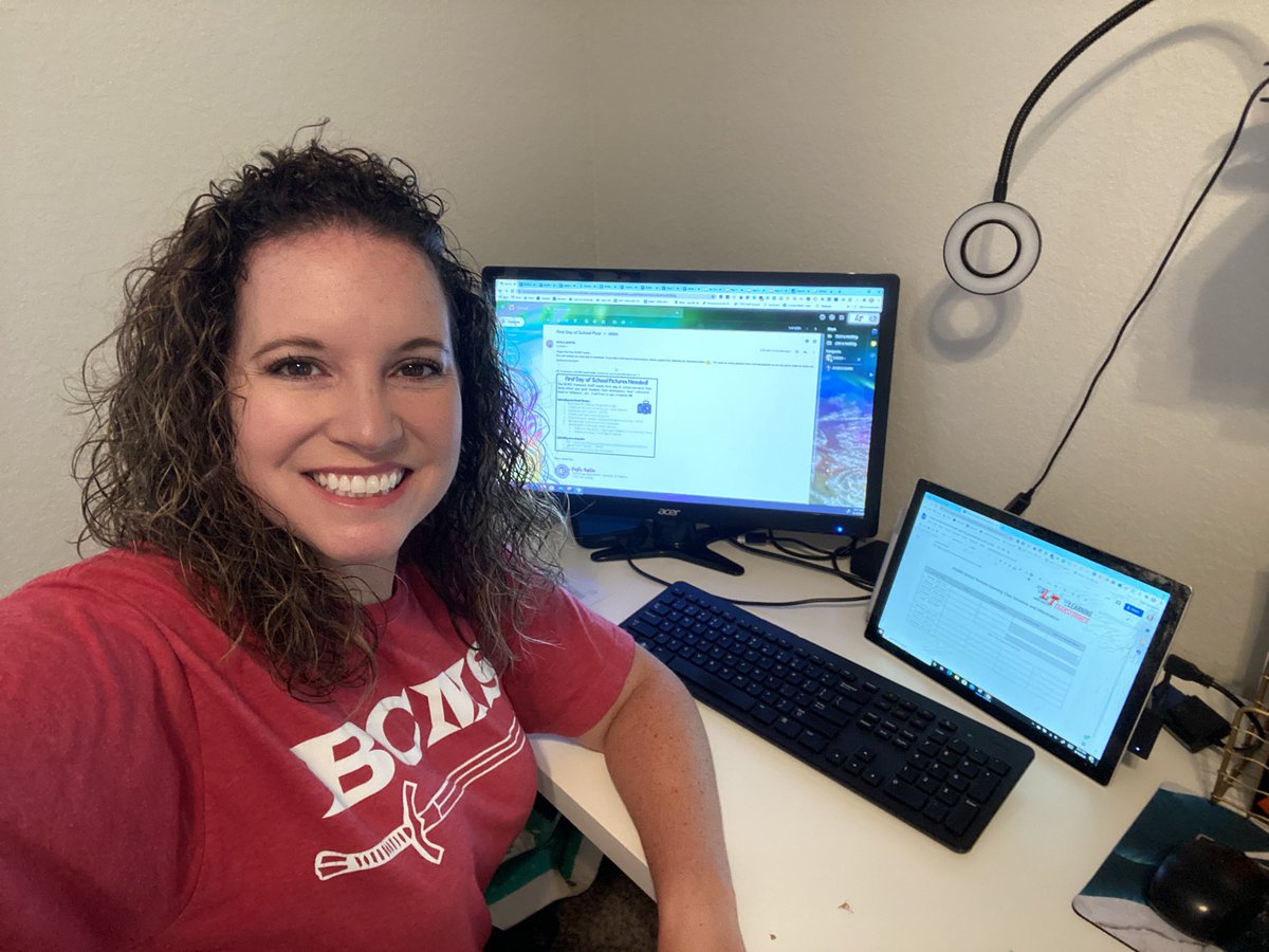 Happy first day!!!  Today will be like no other first day of school!  So excited to meet my Raiders!  <a href="/BcmsRaiders/">BCMS Raiders</a>