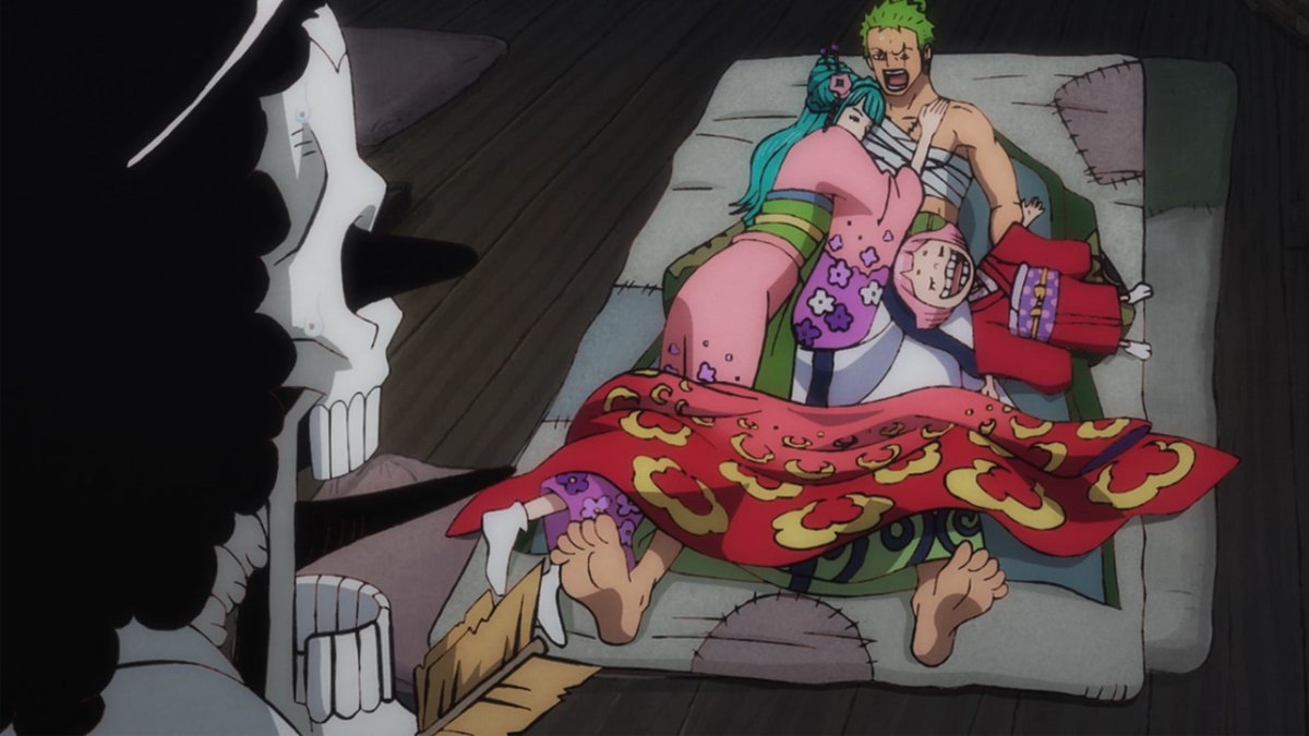 Brook, Zoro, Hiyori e Toko próximo episódio de One Piece (938) .