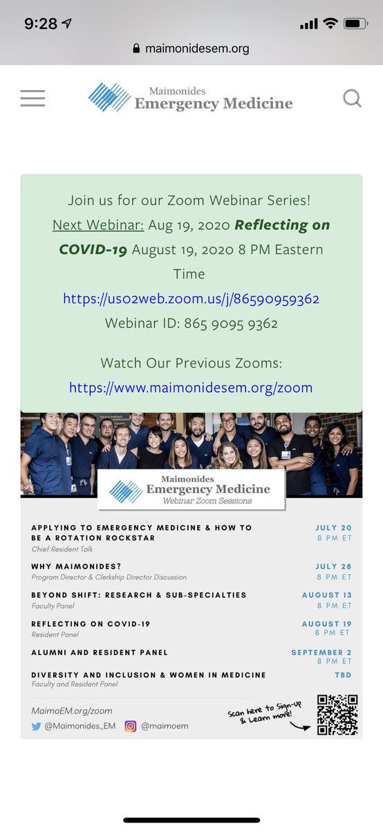Join our <a href="/Maimonides_EM/">Maimonides EM</a> residents tonight at 8pm EST to hear what they have to say about working in our ER during the height of the pandemic. #medtwitter #COVID19 #MedicalStudents #match2021 <a href="/DuncanGrossman/">Duncan Grossman, DO</a> <a href="/SabenaVaswani/">Sabena Vaswani, MD MPH</a> <a href="/DanielAndrewDO/">Daniel Novak, DO</a> <a href="/EricLeeMD/">Eric Lee, MD</a> <a href="/ShivaniMody/">Shivani Mody</a> <a href="/ArleneSujin/">Arlene S. Chung, MD, MACM</a>