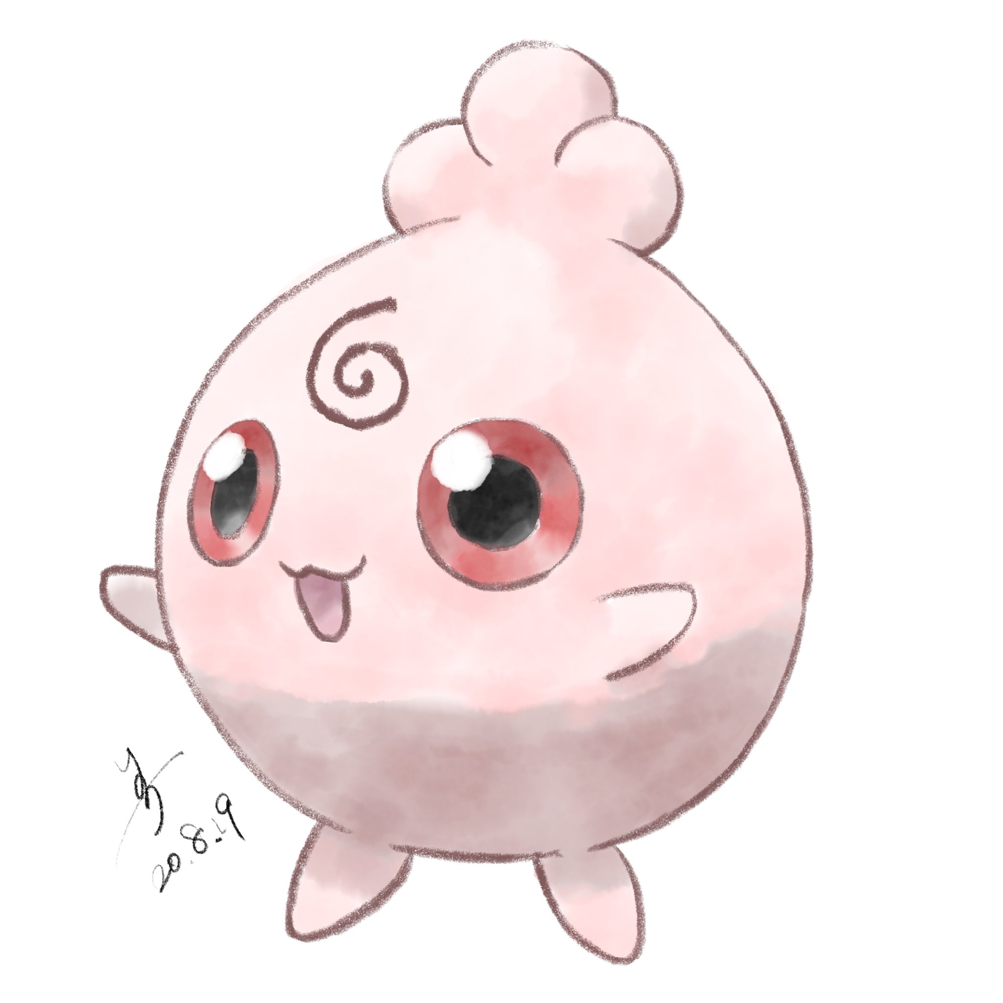 いのち En Twitter ちょっと影が濃すぎた ププリン ポケモン図鑑 ジョウト地方 Pokemon イラスト お絵かき 一日一絵 T Co Sqfduuspf5 Twitter