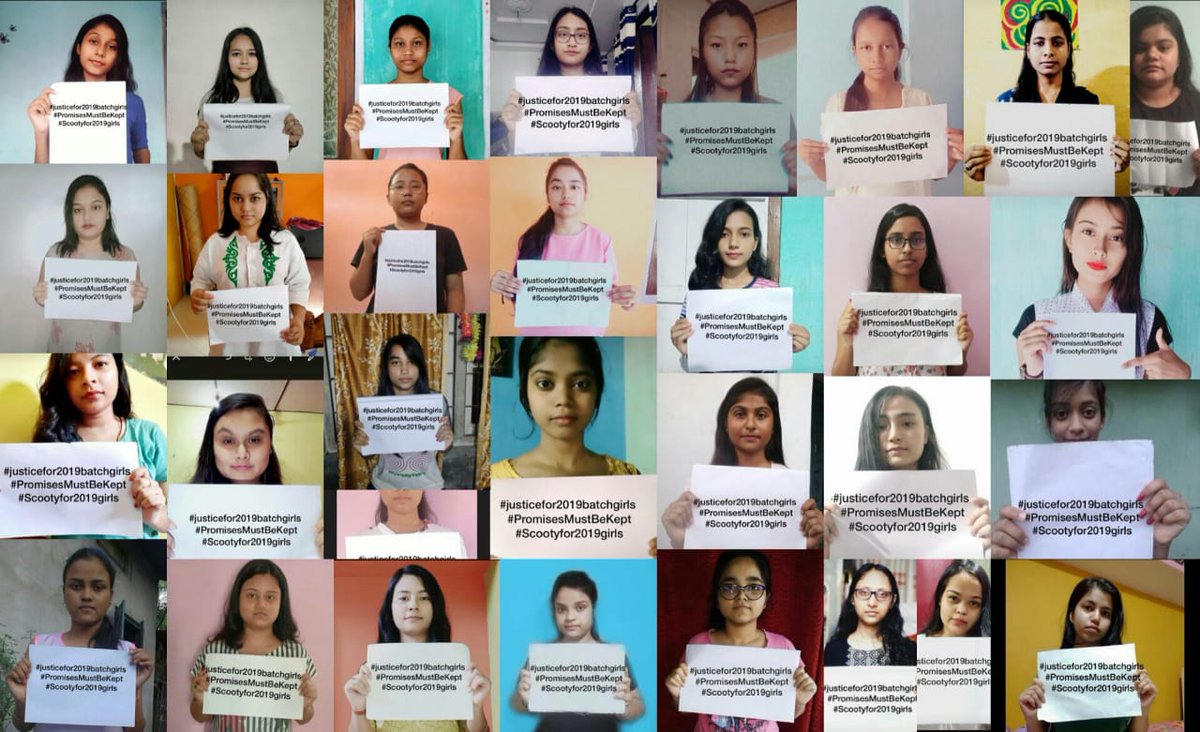 Malabika1180641's tweet photo. Would like to draw the attention of respected @himantabiswa @sarbanandsonwal to take necessary actions for the fulfilment of the previous promises of distributing scooties or e-cycles to the meritorious female students of H.S 2019.
#justicefor2019batchgirls
#PromisesMustBeKept https://t.co/sfDwSS7eI1
