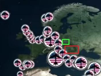 [3] Geographical location (green)Of course the imperialists want to place their bases near Russian borders... just look at the present bases around Russia!See the location of Ukraine (red)... and you know already one of the reasons for the Ukraine 2014 "color revolution".5/