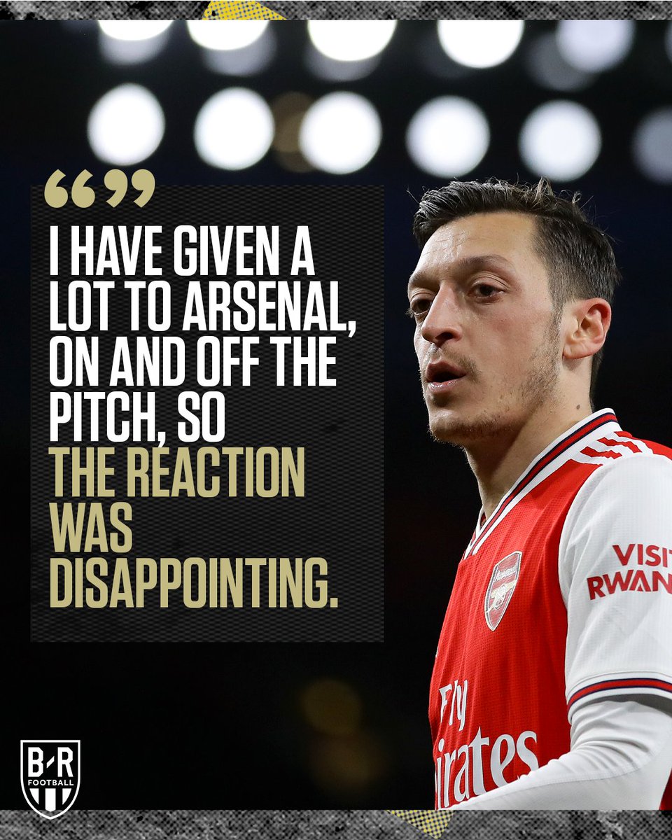 Arsenal distanced themselves from Ozil, stating the 'club does not involve itself in politics.' Ozil revealed last week that he felt let down.