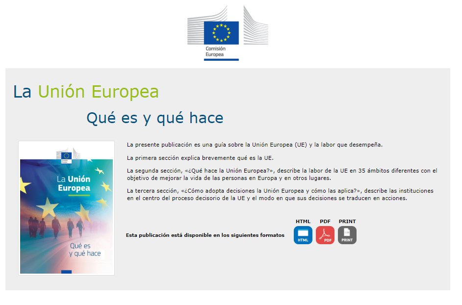 JEFCValenciana's tweet photo. "Qué es y qué hace la #UE" es una publicación de la 
@ComisionEuropea para resolver tus dudas de manera fácil y rápida 🇪🇺
1º Accede
2º Ve al índice 
3º Mira lo que te genera inquietud o curiosidad 👍

ℹ️También puedes descargarla en varios formatos
https://t.co/FHprtkz4oW https://t.co/0U51qY4GdG