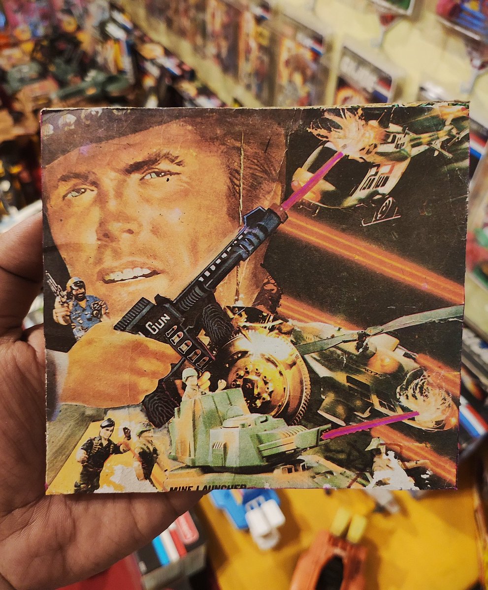 FunskoolRony's tweet photo. Indian Toy Gun #PackageArt
#GIJoe #ARAH #Funskool https://t.co/bIqyZo4SQe
