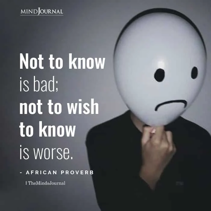TheMindsJournal's tweet photo. Not to know is bad; not to wish to know is worse
#nottoknow #quotes #lifelessons #wisdom #themindsjournal https://t.co/EbDhpxiZ7W