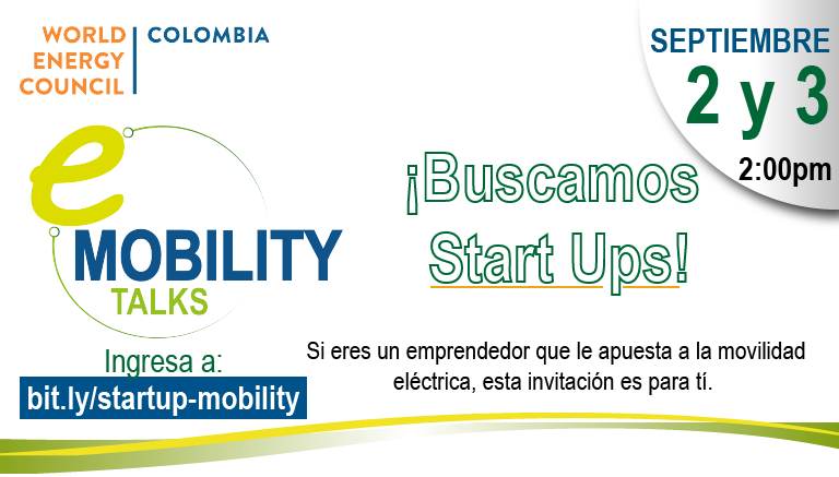 WEC_COLOMBIA's tweet photo. ¡Buscamos #startups!

Queremos dar a conocer los nuevos proyectos en torno a la #MovilidadEléctrica, inscríbete y participa de nuestro próximo evento, e Mobility Talks.

https://t.co/pbN4DGA48N https://t.co/aQblhHjSVH