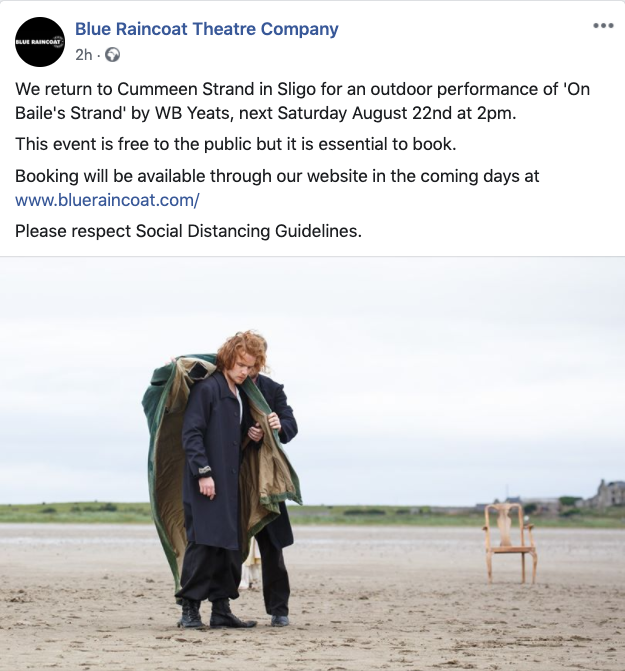 Elvisnspiders's tweet photo. @Campaign4Arts @DeptAHG We had already cancelled out outdoor Yeats play on the beach this Sat. :( 
The new guys need to step up and cop on. https://t.co/MXf4M0iOLZ