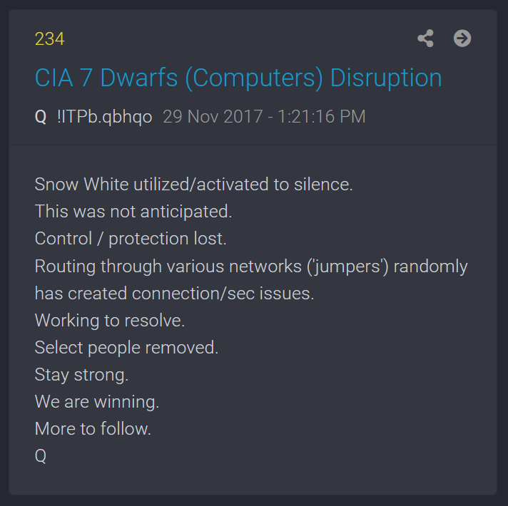 Post 234, from Trump referencing 2, 3, even 4 SC justices. Also pointing back to Snow White.