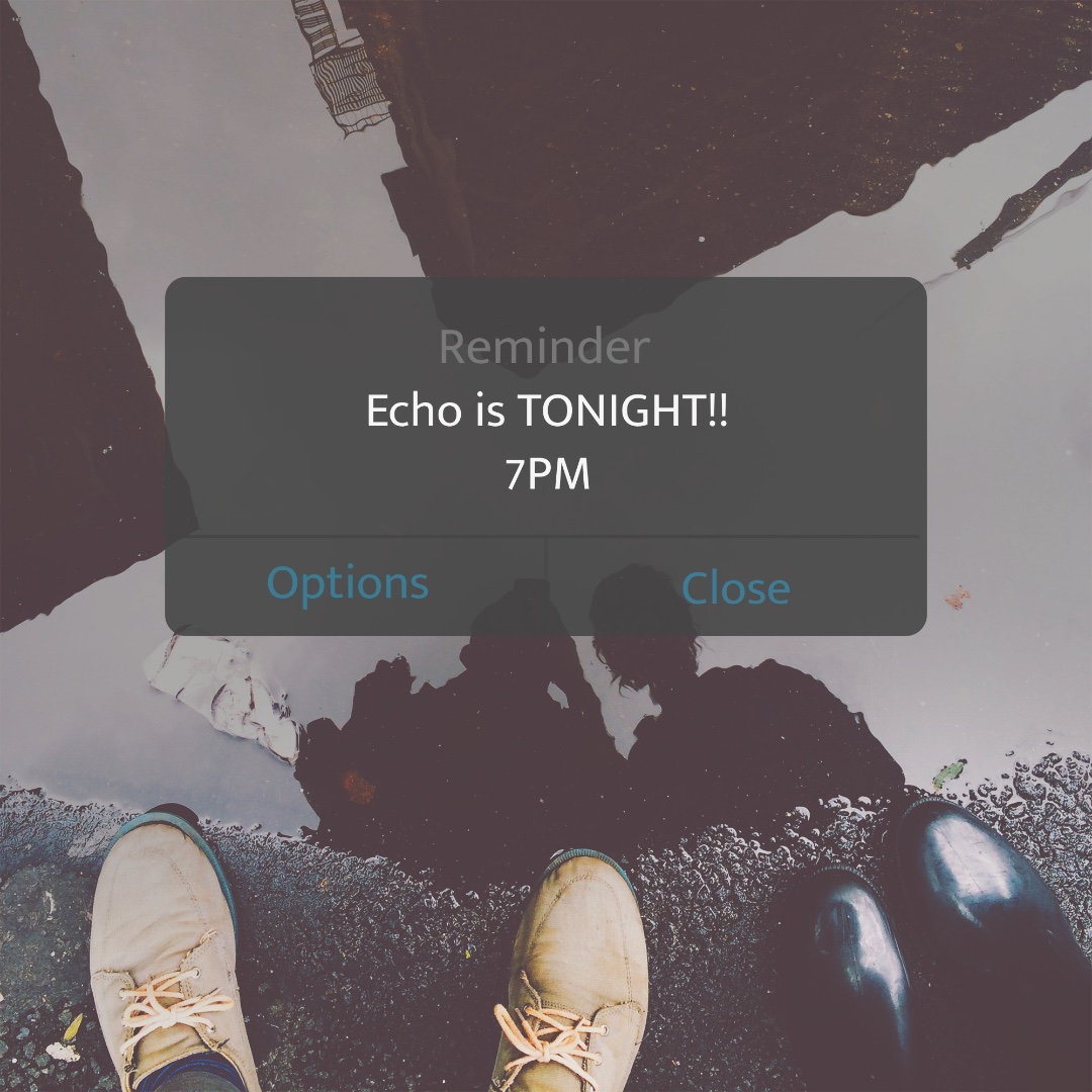 students_echo17's tweet image. Don't forget Echo is TONIGHT!!!
