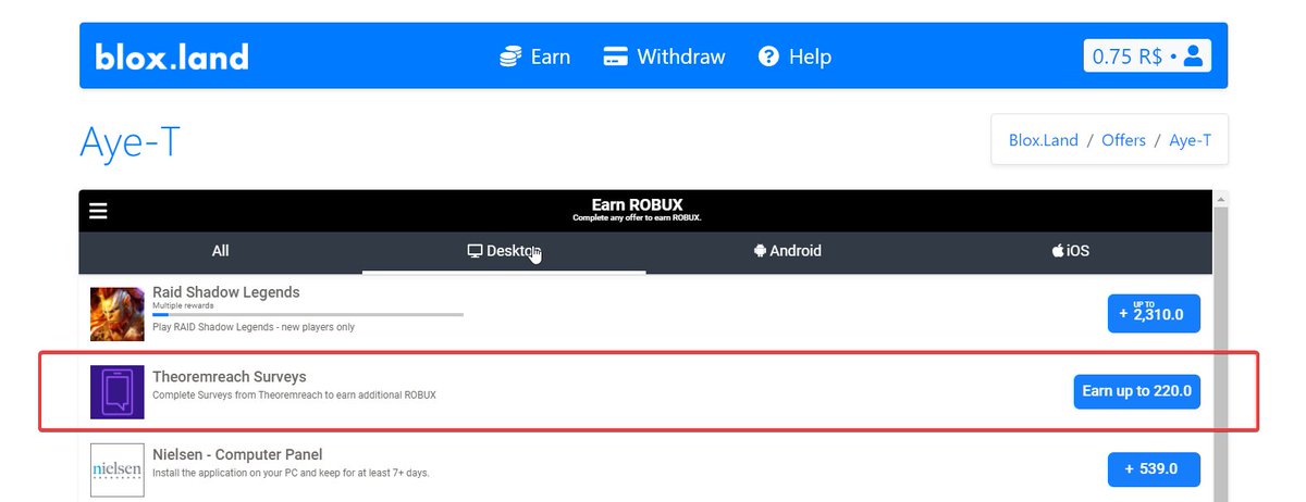 Blox Land Earn Free Robux On Twitter Https T Co Z0wsxgbsgw Daily Tip Go To The Aye T Wall And Check Out Theoremreach Surveys They Are The Easiest And Highest Paying Surveys On Https T Co Br3dl4ltmd Even If - earn robux today free wall