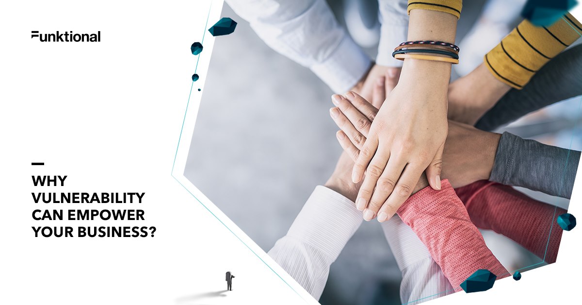 Funktional's tweet photo. Vulnerability and business. These seemingly contradictory terms have never been closer to each other as our working environments evolve and drift towards a more empathic future.

How does it work? 🤔 Check on our blog: https://t.co/frfh6IoNLS 

#funktionalove #marketing #business https://t.co/j6H04ZhOZy