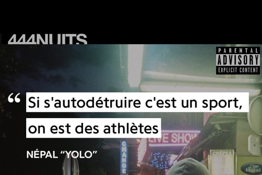 444Nuits : Le rappeur utilise une métaphore aquatique, il y a alors deux solutions, explorer le monde et aller à sa compréhension représenté par les abysses (vérité cf 'Caverne de Platon')Ou alors rester en surface au contact des autres et vivre la vie comme elle est dictée