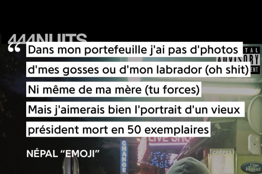 Petit jeu de mot, les photos des vieux présidents morts sur son portefeuille représentent alors des billets d'argentAvec l'utilisation du mot "J'aimerais" il montre alors qu'il n'en possède pas ou alors que peu
