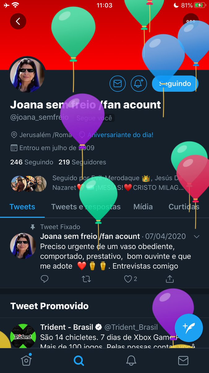 E chegou!!!
Hoje o dia é dela!!A cereja🍒 do bolo 🍰,aquela q se faltar não tem graça pq ela é a alegria e o furacão(🌪diz q sou eu,mas é ela!)q abala tudo onde passa..Tem a força d destruir as maiores muralhas e a sutileza do som do mar q traz a paz..
PARABÉNS GÊMEA 🎉 
Te AMO💖