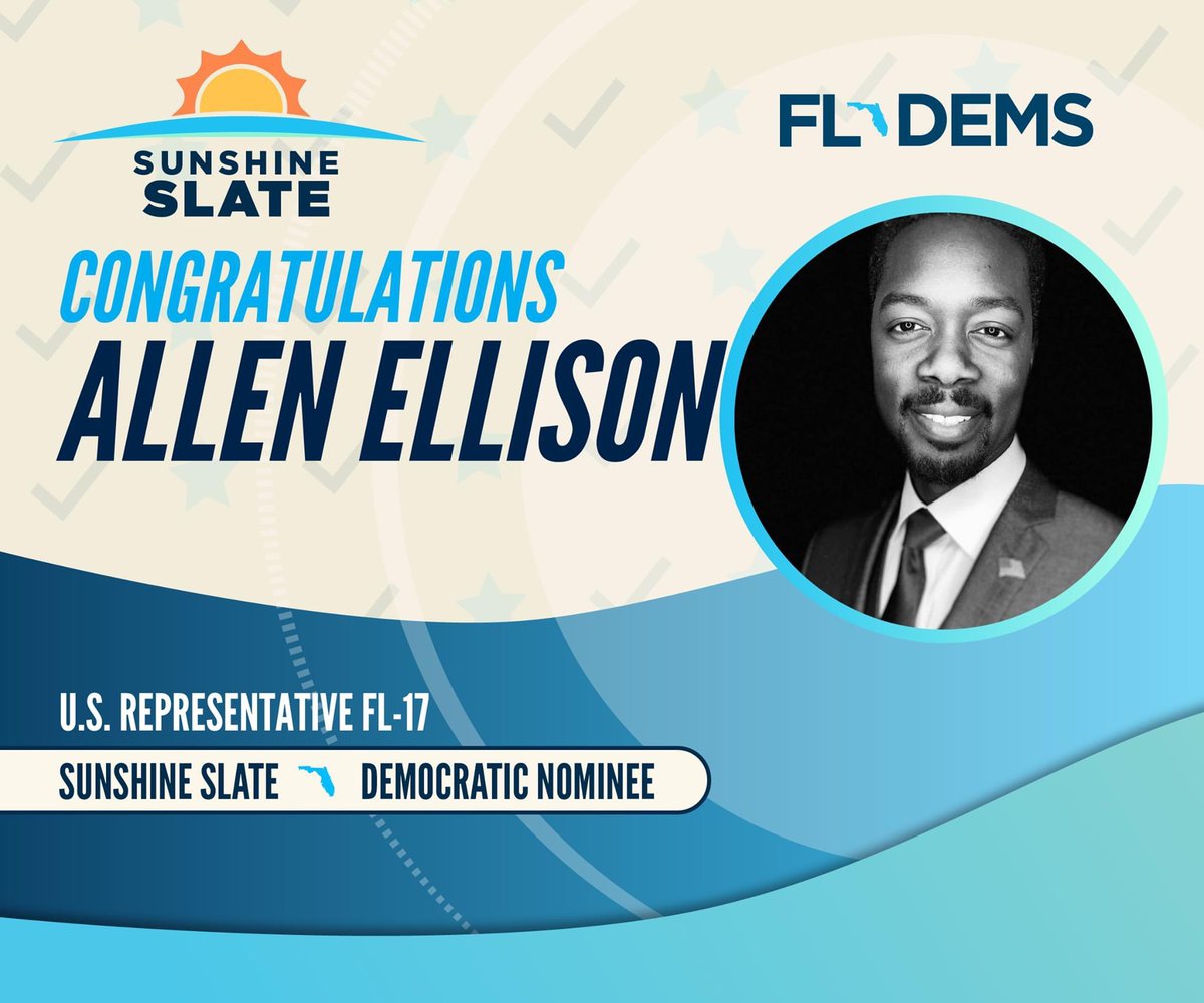 Good morning! We’re excited. Thank you everyone for all of your hard work and contributions. We are onto November 3rd. Who’s ready to flip CD17? #wtpfla #DemCastFL #anewpathforward #allenellisonforcongress @AllenLEllison @AishaAlayande