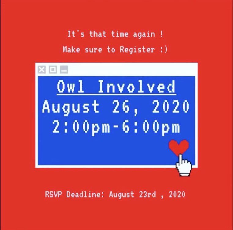 Interested in joining M.A.P.S? Want to learn more about us? Meet us at Owl involved in August 26, 2020 from 2pm-6pm.

Link in bio!!
#OWLINVOLVED2020