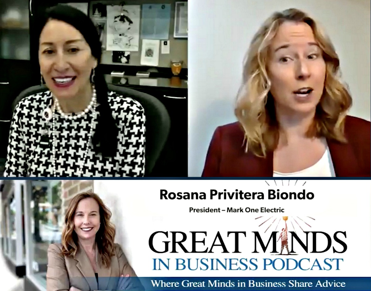 Mark One Electric (@markoneelecco) on Twitter photo "Has the glass ceiling been broken for women in business? Absolutely not! We have more work to do, ladies! The barriers are still there." <a href="/RosanaBiondo/">Rosana Privitera Biondo</a>, President, Mark One Electric. Hear more from Rosana on this 10-min Great Minds in Biz Podcast >> ow.ly/YFH530r4Z3g "Has the glass ceiling been broken for women in business? Absolutely not! We have more work to do, ladies! The barriers are still there." <a href="/RosanaBiondo/">Rosana Privitera Biondo</a>, President, Mark One Electric. Hear more from Rosana on this 10-min Great Minds in Biz Podcast >> ow.ly/YFH530r4Z3g