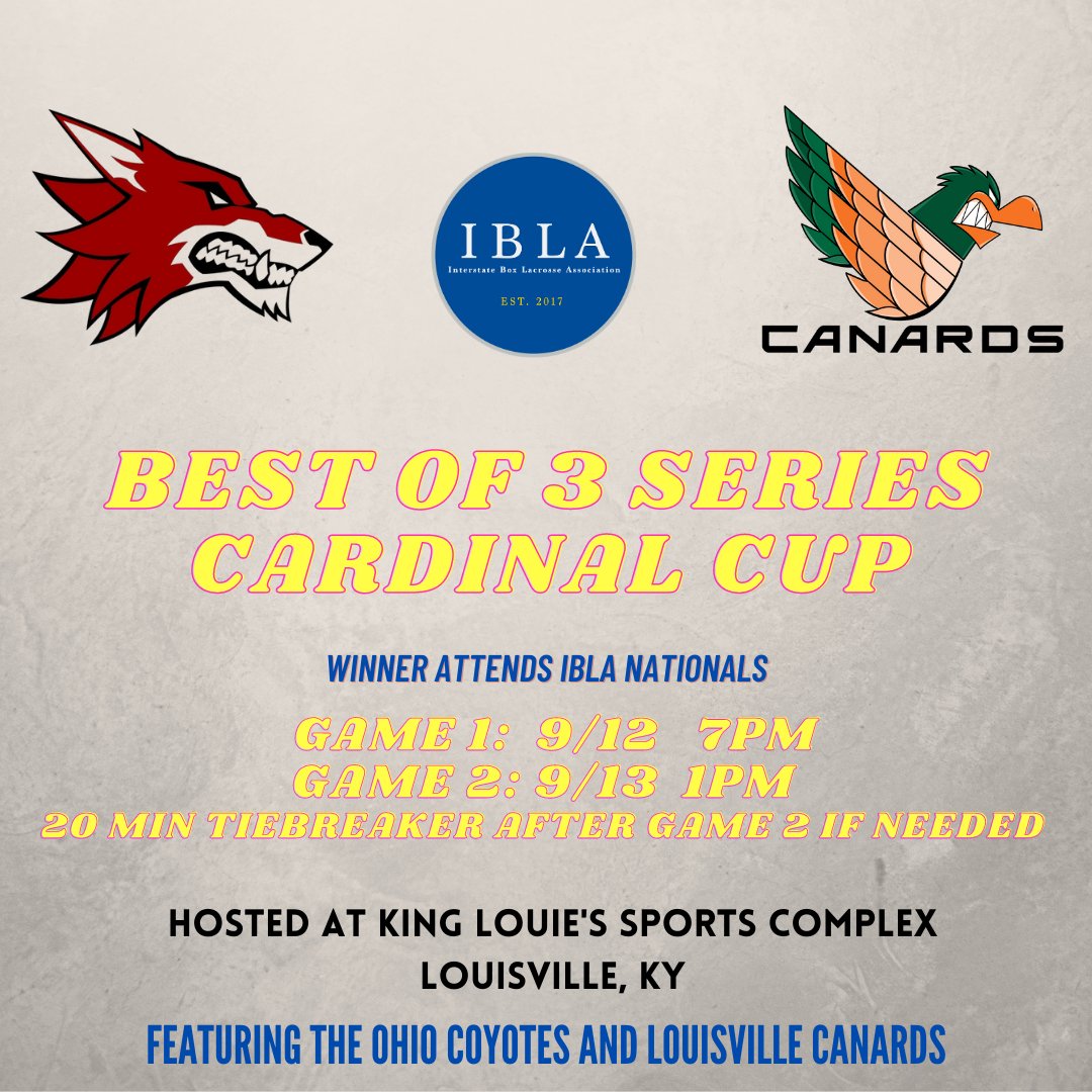 You taking the Kentucky boys or Ohio boys? Winner from the #RBLLOHIO Cardinal Cup attends #IBLANATIONALS 🏆 Visit the Ohio page at iblalacrosse.com to register while space is available today.