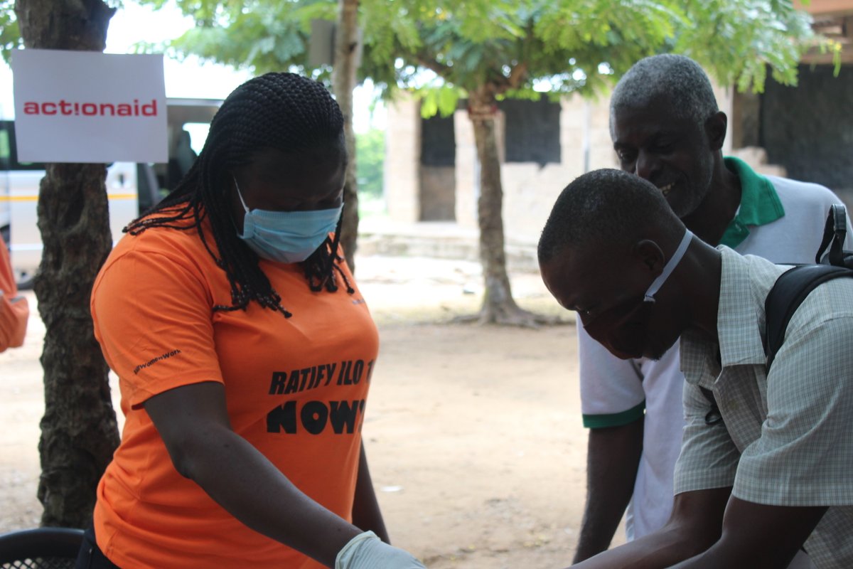 ActionAidGhana's tweet photo. On #WorldHumanitarianDay, we’re celebrating the contributions of #RealLifeHeroes, our staff &amp; @activista volunteers who supported during our #COVID19 response. Some superheroes wear #capes and others, devote their lives to supporting others. You guys are the real #MVPs
#WHD2020 https://t.co/OuLSEcvG4K