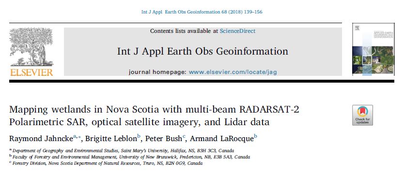 RsWetlands's tweet photo. Jahncke et al. demonstrate the usefulness of #remotesensing for updating local inventories via the successful #randomforest #classification of #wetlands in #NovaScotia #Canada using multi date #RADARSAT2, #LiDAR and #Quickbird data.
#rswetlands
https://t.co/pmF6xRAYE2 https://t.co/BQtv14ktyf