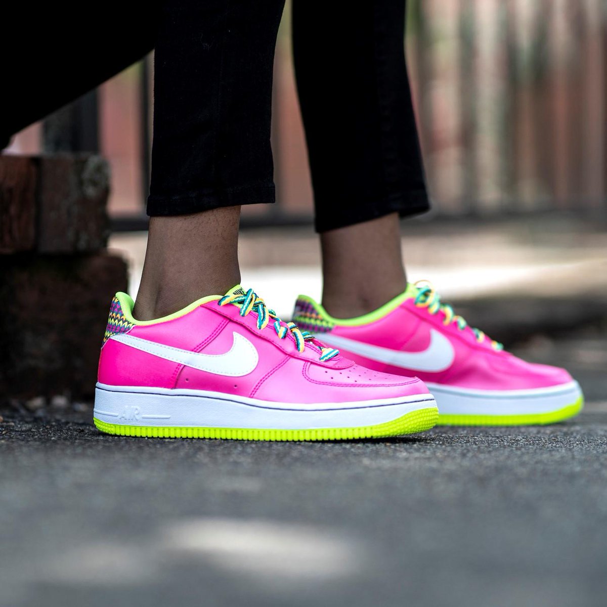 City Gear on X: Neon Nike. Pick up the girls Air Force 1