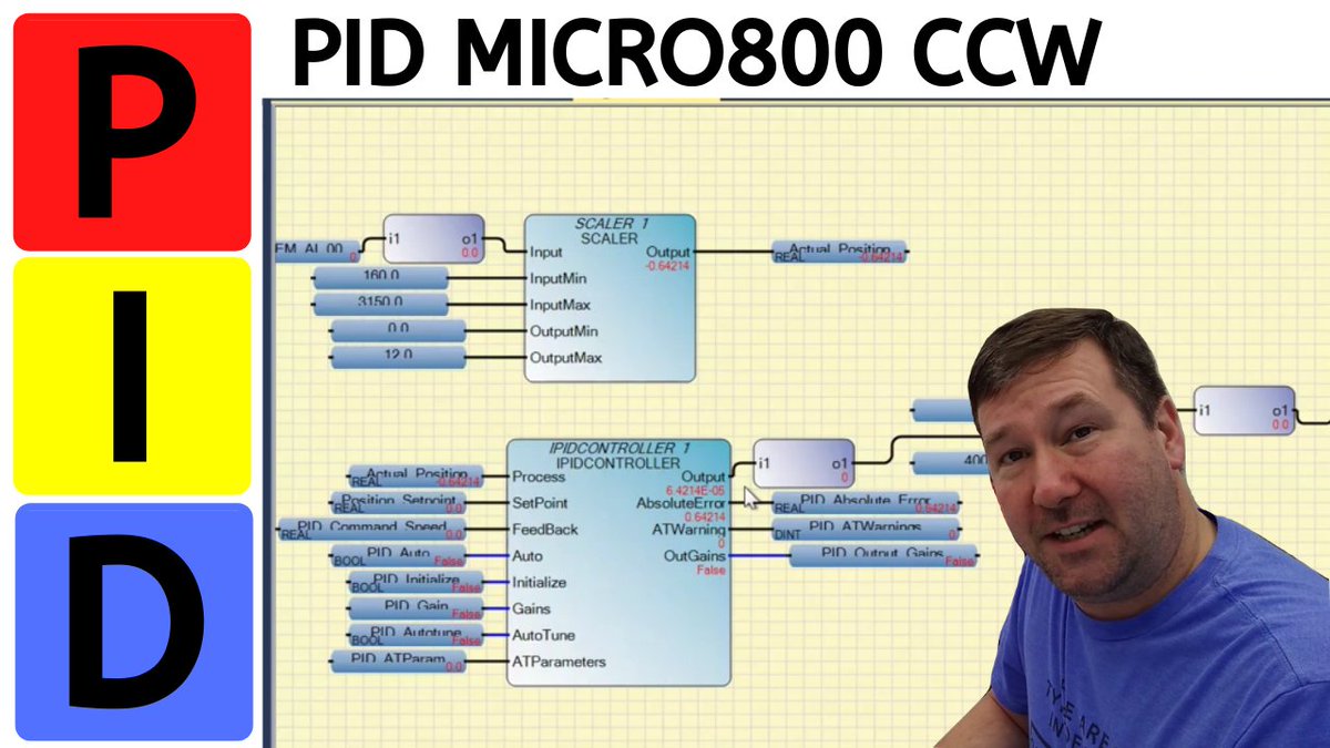 TimWilborne's tweet image. New Video.  PID Control. Programming a PID instruction in an Allen Bradley Micro800 Micro820 PLC using CCW.

theautomationstore.com/pid-control-pr…

#industrialautomation #pidcontrol #automation #allenbradley
