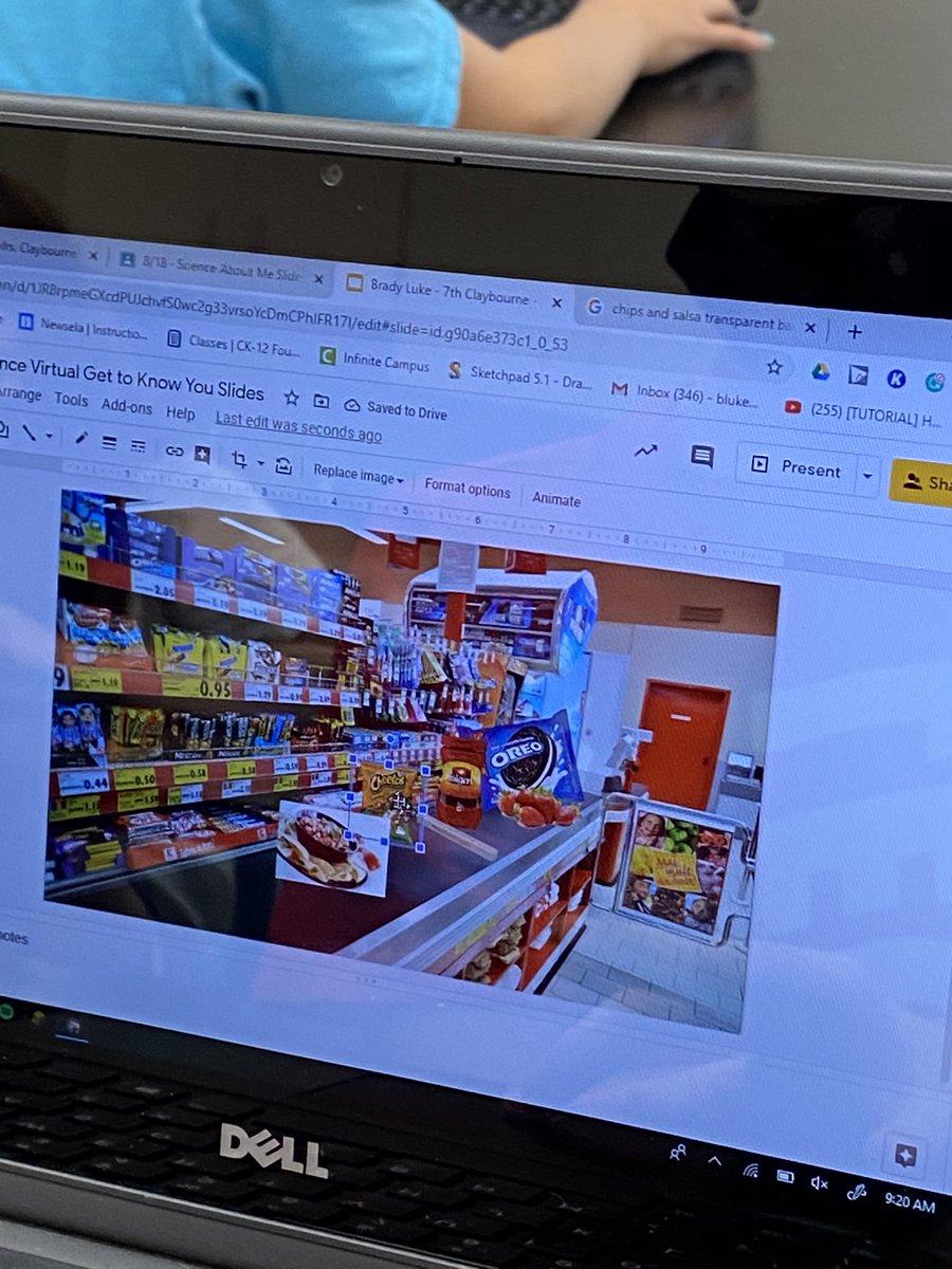 MrsClaybourne's tweet photo. Working on our Science About Me Slides and our Virtual Lockers today in 7th grade Science at RMS. These kiddos amaze me!! @BrentSnow5 @BethLFink @jsutfin #virtualrocks https://t.co/3n9NBDqLhM