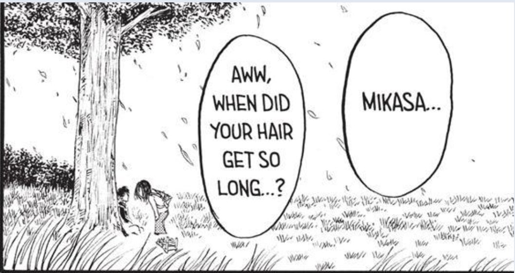 Let’s start with the very first chapter. We see Eren dreaming & when he woke up, he straight up told Mikasa when did her hair get so long & he also cried afterwards. This already foreshadows eren getting the founding titan & that his dream was actually a glimpse of the future
