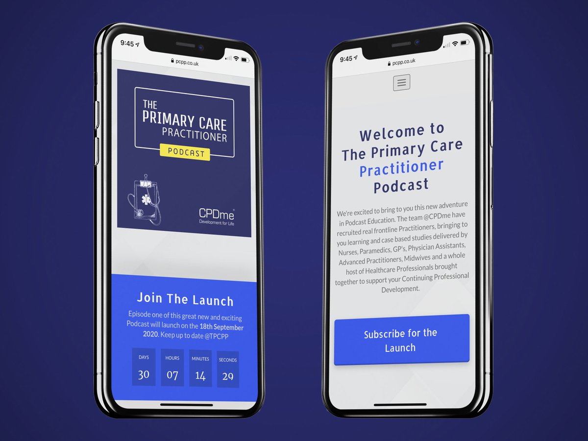 cpdme's tweet image. Are you READY??

CPDme are supporting the launch of The Primary Care Practitioner Podcast. Click this link pcpp.co.uk to head over to the website and subscribe!

Follow their twitter page @TPCPP for more updates!

@DrLindaDykes @AndyOrmy

#CPDMADESIMPLE #PCPP