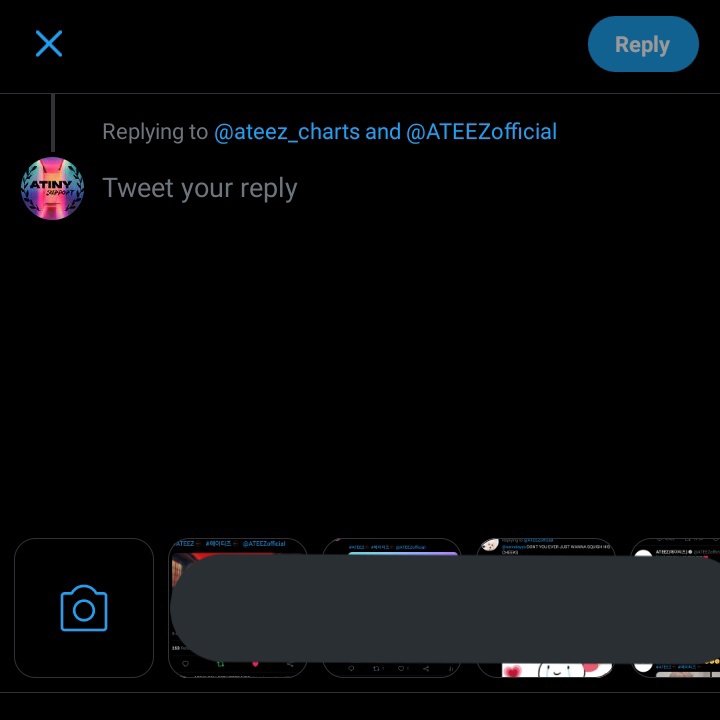 Simply click on the "Replying to..." then click on the checkbox right beside the username  @ATEEZofficial and there you go! Your reply won't be counted as spam when you mention ATEEZ on your reply, instead would be counted as a twitter mention on social metrics! #ATEEZ    #에이티즈  
